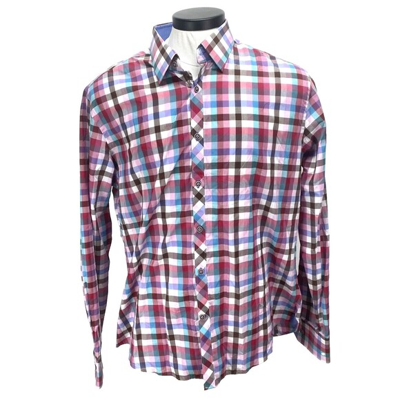Stone Rose | Shirts | Stone Rose Dress Shirt Men Sz 5 Xl Cotton Flip ...